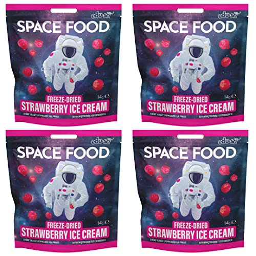 Space Food gefriergetrocknet (Erdbeereis 4 Pack) von Edu-Sci Ltd