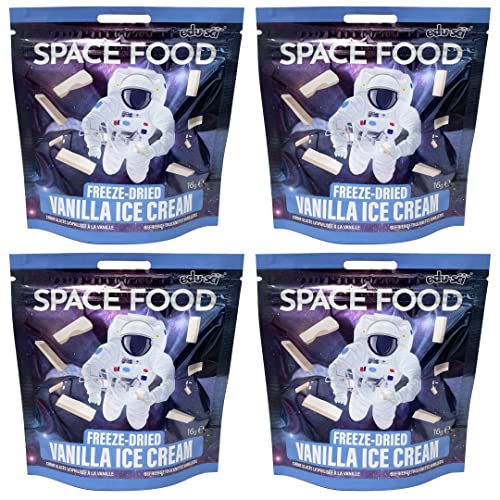 Space Food gefriergetrocknet (Vanilleeis, 4er Pack) von Edu-Sci