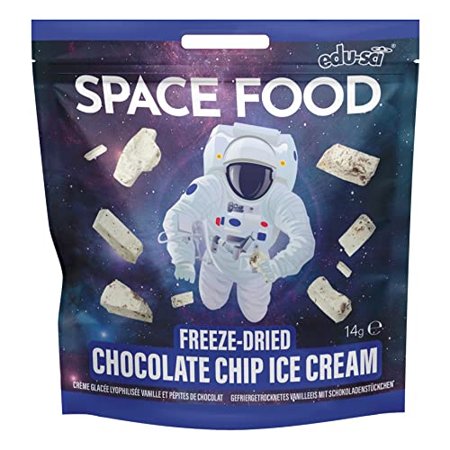 Space Food gefriergetrocknet (Vanilleeis mit Schokoladenstückchen) von Edu-Sci Ltd