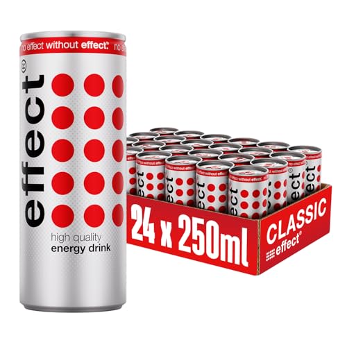 effect® CLASSIC Energy Drink - 24 x 0,25l Dose - Erfrischungsgetränk mit dem klassischen Energy-Geschmack - Energieschub im 24er Einweg Dosen-Tray von Effect