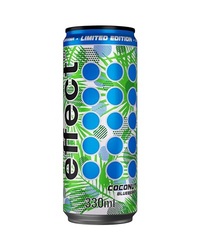 effect COCONUT BLUEBERRY Energy Drink - 1 x 0,33l Dose - Mit dem Geschmack paradiesischer Kokosnuss und fruchtiger Blaubeere - Angenehme Erfrischung an heißen Tagen von Effect