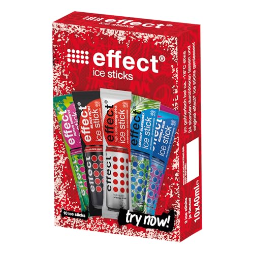 effect Energy ICE STICKS - 10er Pack - Wassereis im 10er Pack mit 5 verschiedenen effect Energy Geschmacksrichtungen - Perfekt für heiße Sommertage von Effect