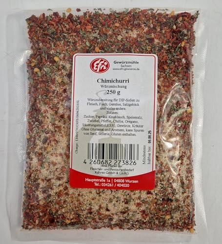 Efri - Chimichurri Dip Gewürz aus Argentinien | Authentischer, würziger Geschmack | Ideal für Fleisch, Fisch, Gemüse & Dips | Vielseitig einsetzbar, 250 g (1er Pack) von Efri