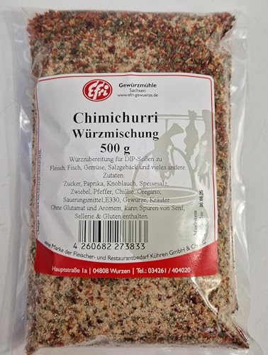 Efri - Chimichurri Dip Gewürz Argentinien | Authentischer Würziger Geschmack | Ideal für Fleisch, Fisch, Gemüse | Vielseitige Verwendung | 500 g, 1er Pack von Efri