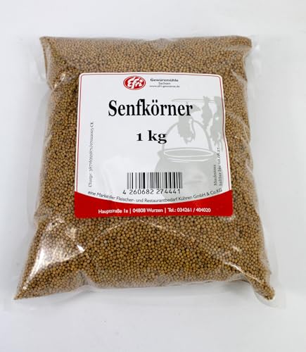 Efri – Senfkörner ganz | Perfekt für Wurstherstellung, Marinaden & Einmachen | Naturbelassen & ohne Zusatzstoffe (1kg) von Efri