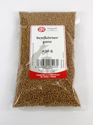 Efri – Senfkörner ganz | Perfekt für Wurstherstellung, Marinaden & Einmachen | Naturbelassen & ohne Zusatzstoffe (250g) von Efri