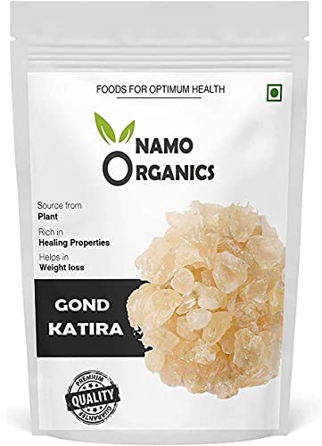 Egal Namo Organics Gond Katira Pure Organic – 250 g | essbarer Gummi | Tragacanth-Gummi von Egal