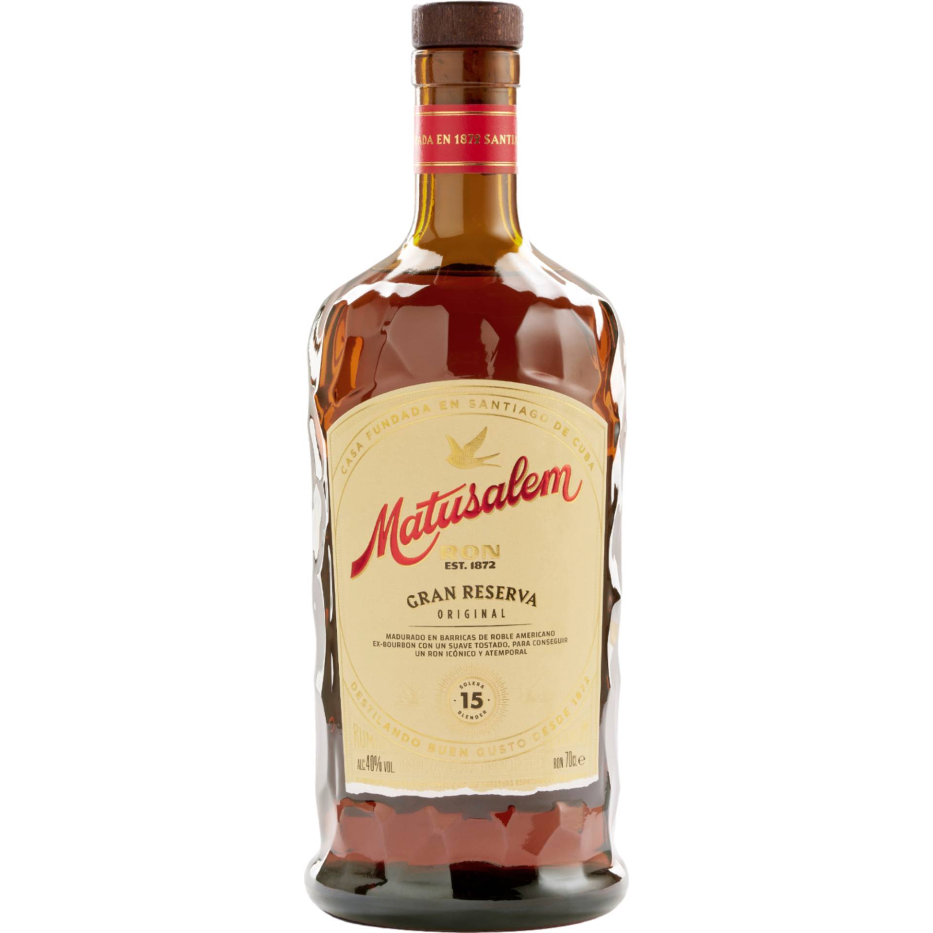 Matusalem Gran Reserva 15 Solera Rum, Dominikanische Republik, 0,7 L, 40% Vol., Spirituosen von Eggers & Franke Holding GmbH, Konsul-Smidt-Str. 8J, D-28217 Bremen