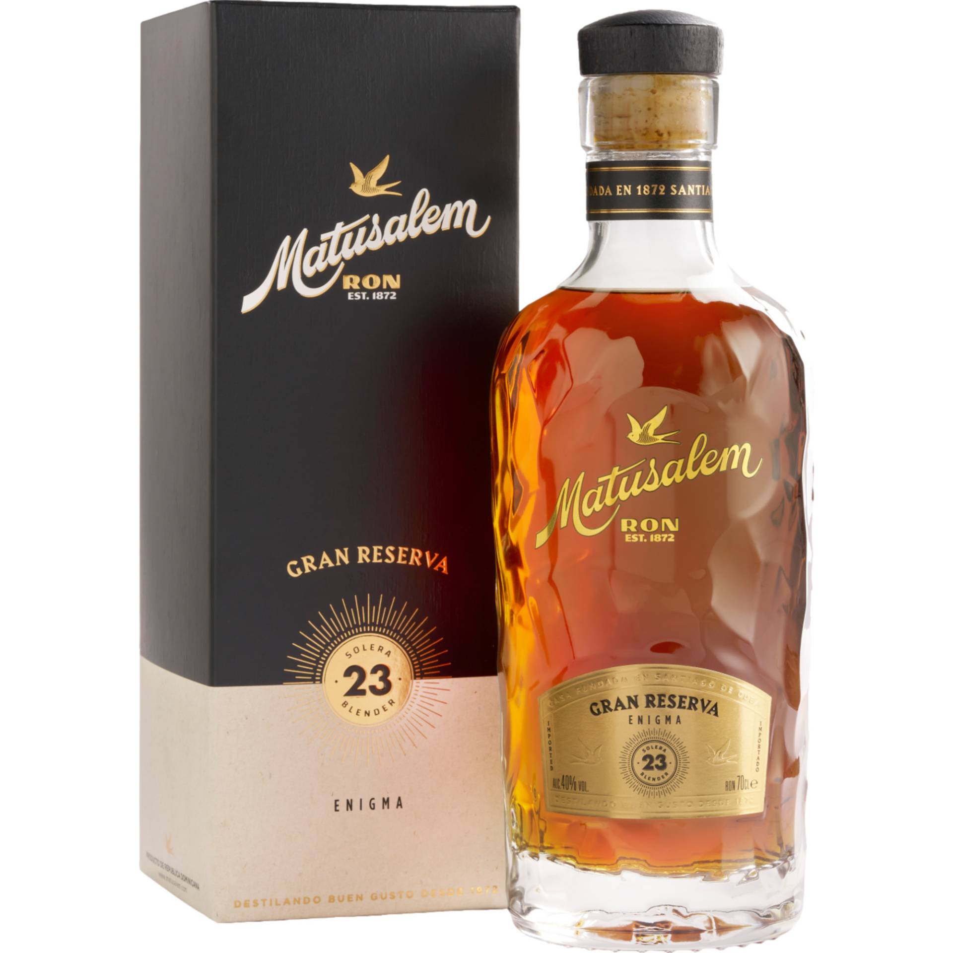 Matusalem Gran Reserva 23 Solera Rum, Dominikanische Republik, 0,7 L, 40% Vol., Spirituosen von Eggers & Franke Holding GmbH, Konsul-Smidt-Str. 8J, D-28217 Bremen