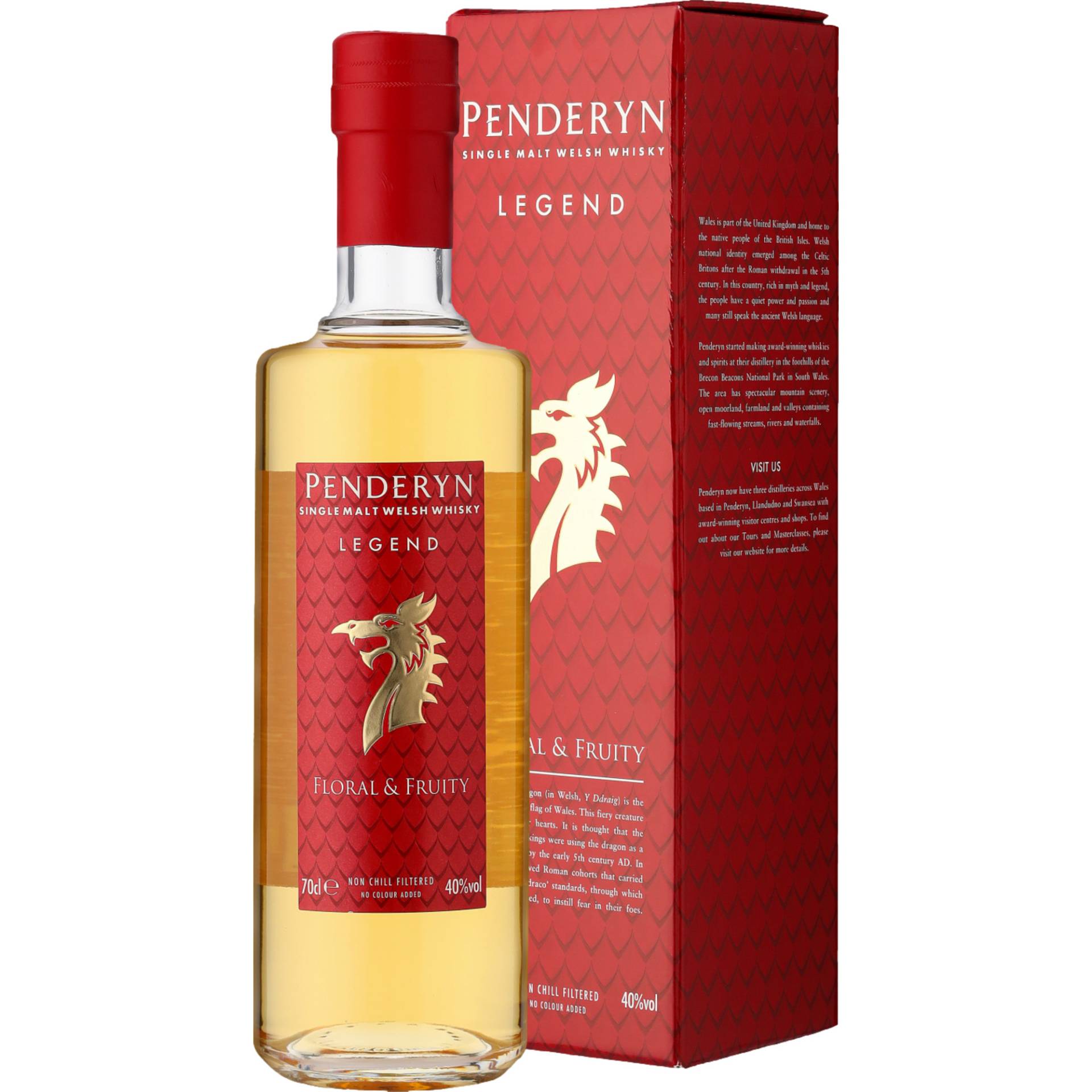 Penderyn Dragon Range Legend Whiskey, Welsh Whiskey, 0,7 L, 46% Vol., in Geschenketui, Spirituosen von Eggers & Franke Holding GmbH, Konsul-Smidt-Str. 8J, D-28217 Bremen