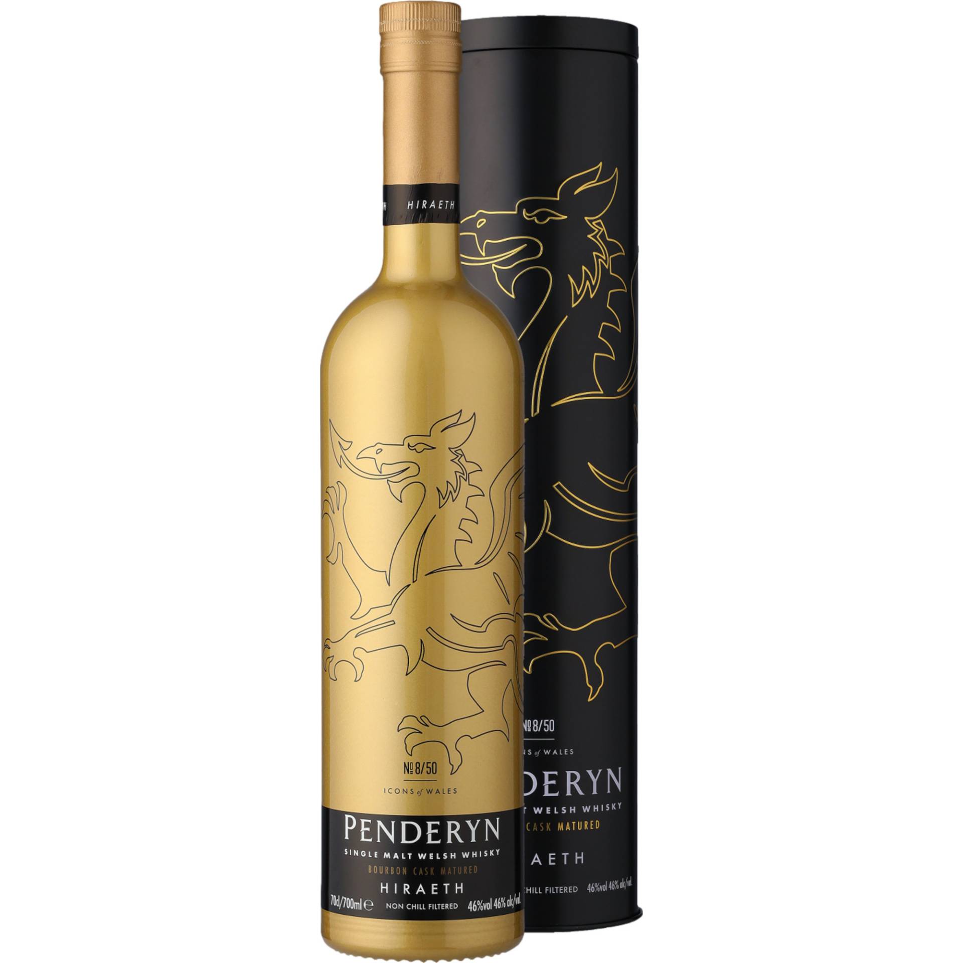 Penderyn Icon of Wales Hiraeth Whiskey, Welsh Whiskey, 0,7 L, 46% Vol., in Geschenketui, Spirituosen von Eggers & Franke Holding GmbH, Konsul-Smidt-Str. 8J, D-28217 Bremen