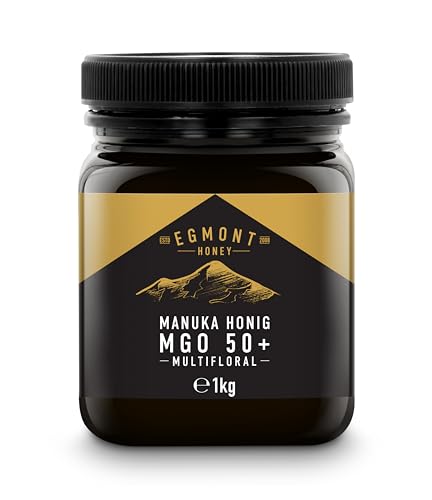 Egmont Honig Manuka Honig 50+ MGO 1kg | Zertifizierter MGO-Inhalt | Roher Honig 100% Natürlich | Hergestellt in Neuseeland von Egmont Honey