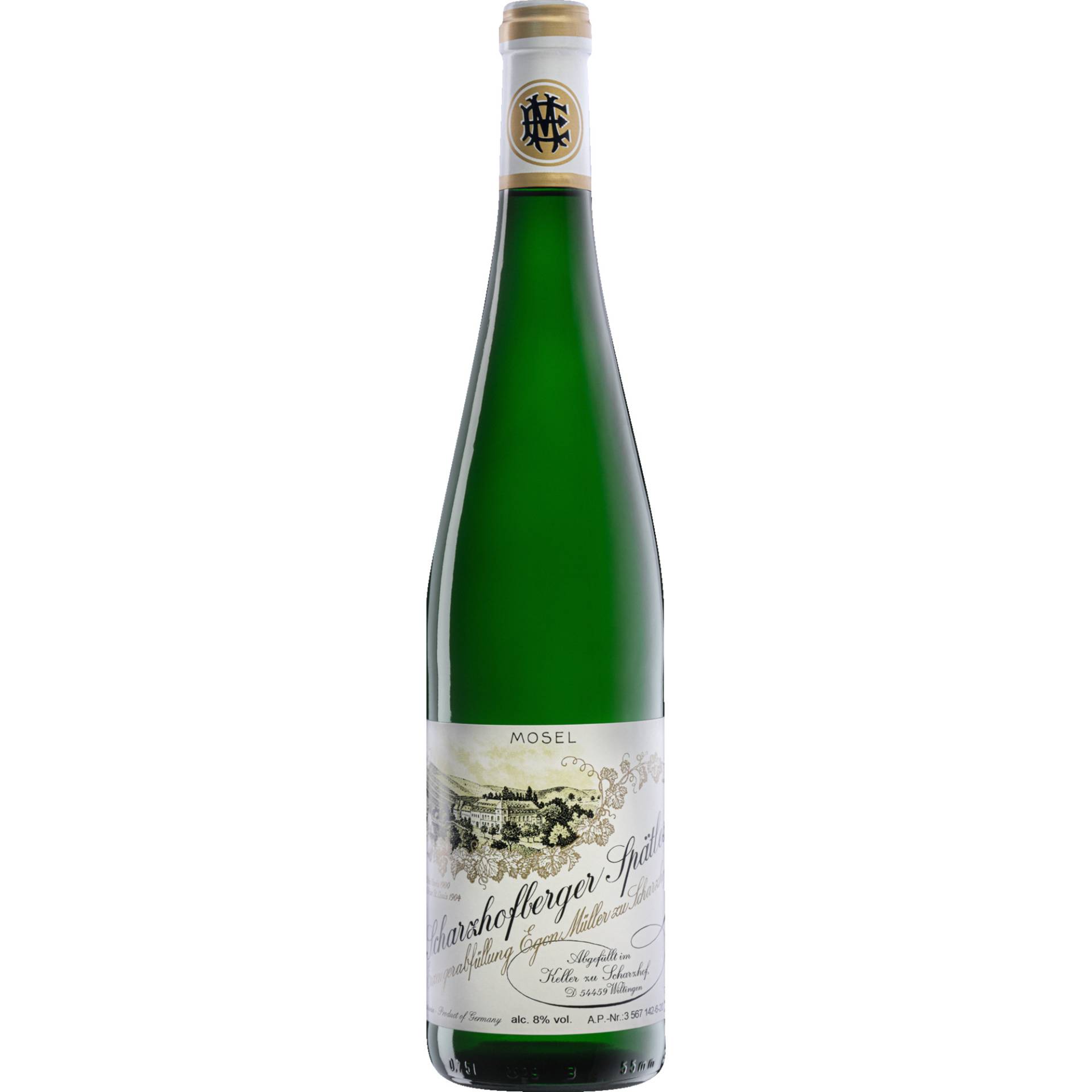 Scharzhofberger Riesling Spätlese, Mosel, Magnum, Mosel, 2022, Weißwein von Egon Müller - Scharzhof,54459,Wiltingen,Deutschland