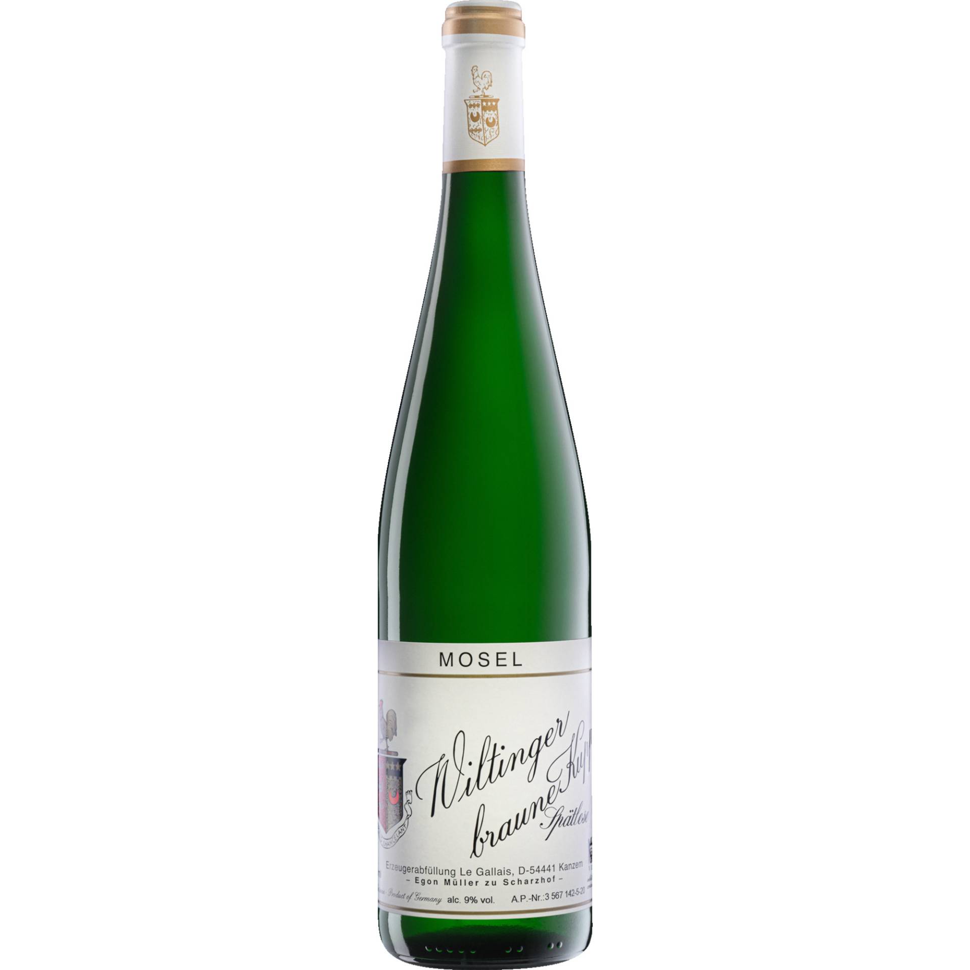 Wiltinger Braune Kupp Spätlese, Saar, Mosel, 2020, Weißwein von Egon Müller - Scharzhof,54459,Wiltingen,Deutschland