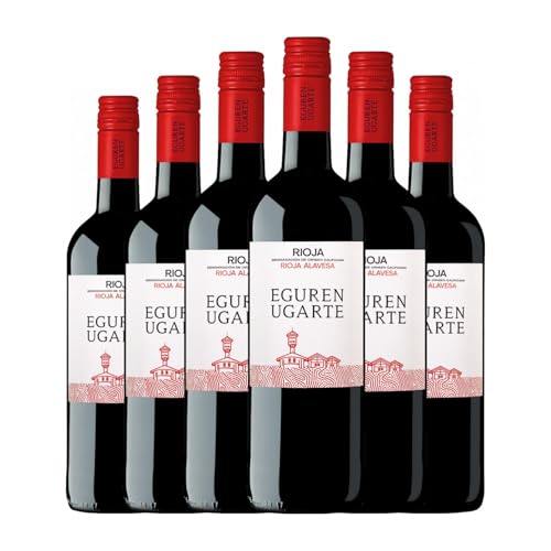 Eguren Ugarte Rioja Eiche 75 cl Rotwein (Karton mit 6 Flaschen von 75 cl) von Eguren Ugarte