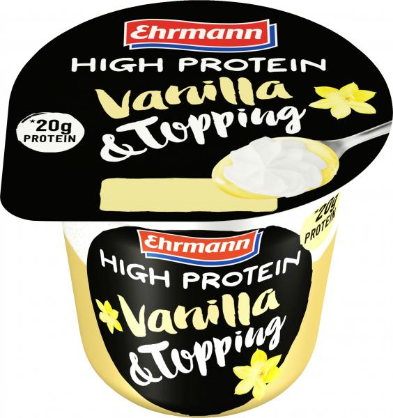 Ehrmann High Protein Vanilla & Topping von Ehrmann