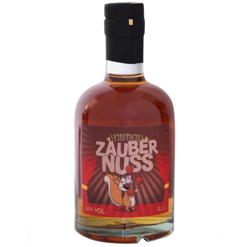 Eichhörnchen Zaubernuss | Haselnuss Likör | feine Whisky- und Karamell-Noten | sanft und aromatisch | Likör kein Schnaps | 20% Vol. Alkohol | 0,5l | 100% Made in Germany | ideal als Geschenk von Eichhörnchen