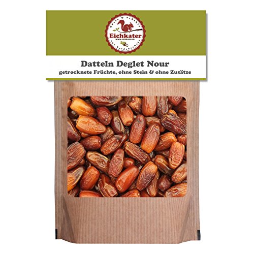 Eichkater Datteln Deglet Nour 4er-Pack (4x250 g) von Eichkater