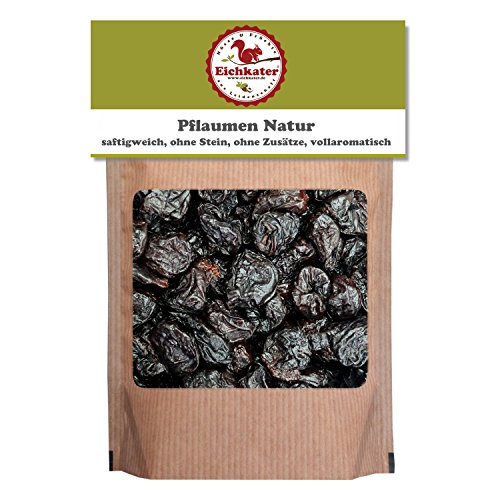 Eichkater getrocknete Pflaumen / Kur-Pflaumen Natur 6er-Pack (6x1000g) von Eichkater