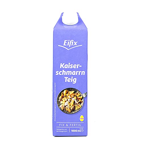 Eifix - Frischer Kaiserschmarrn-Teig luftig und locker (pfannenfertig fix & fertig in 1000 ml Packung) - Eipro Süßspeise ohne Konservierungsstoffe und Geschmacksverstärker von Eifix