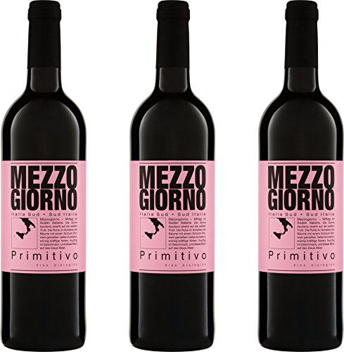 Eigenmarke Riegel Primitivo MEZZOGIORNO IGT 2015 Trocken ( 3 x 0.75 l) von Eigenmarke Riegel