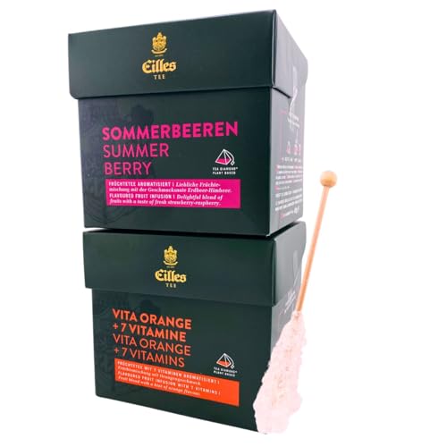 EILLES Sommergenuss Tea Diamonds 2er Set mit Früchtetee und Gourvita Moments Kandisstick von Eilles