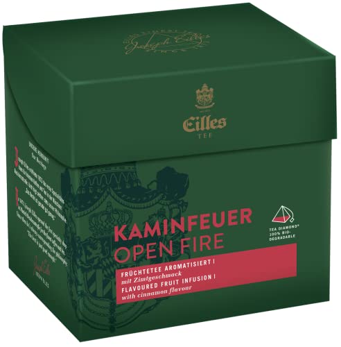 Tea Diamonds KAMINFEUER im Pyramidenbeutel von Eilles, 20er Box von Eilles