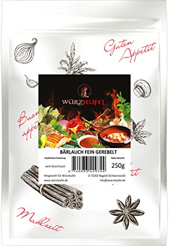 Bärlauch fein gerebelt, feine Bärlauchblätter, keimreduziert, aus deutschem Anbau & Produktion. Beutel 250g von Yubaoly