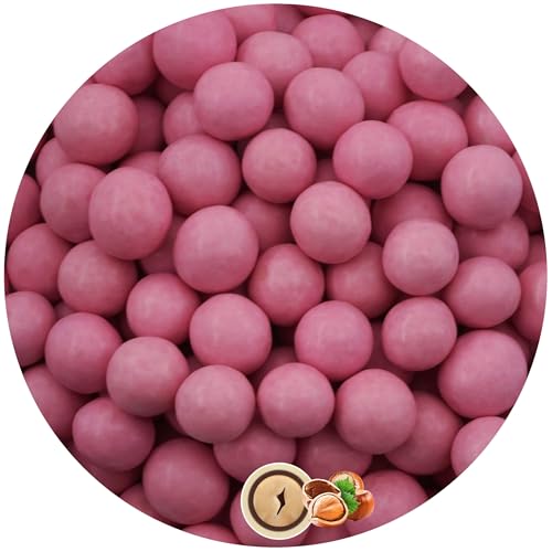 EinsSein 0,35kg Schokobälle rosa glanz Gastgeschenke Hochzeit Schokolade für die Gäste | Schokokugeln Bälle Schoko| Süßigkeiten Kindergeburtstag, Party, Taufe, Kommunion, Konfirmation| essbare Deko | von EinsSein