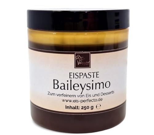 Baileysimo Eispaste │ MEGA GESCHMACK │ Pimpe deine Eis, Desserts, Getränke, Tortencremes uvm. mit einem kulinarischen Geschmackshighlight auf│ Inhalt 250 g von Eis Perfecto