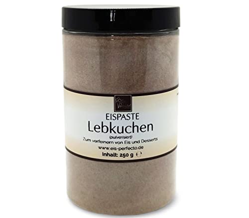 Lebkuchen-Eispaste (Pulverisiert) für aromatisches Eis » Auch zum Verfeinern von leckeren Desserts, Pralinen, Plätzchen, Torten und vielem mehr » Inhalt 250 g von Eis Perfecto