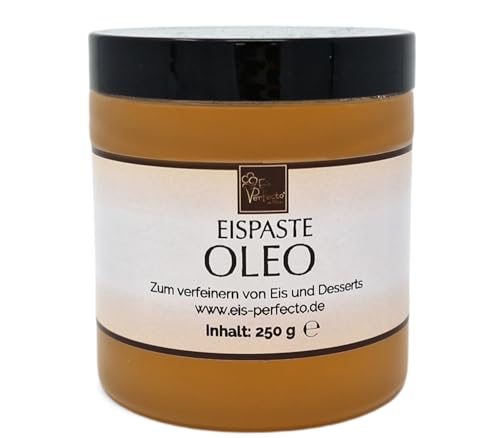 Oleo Eispaste für selbstgemachtes außergewöhnliches Eis │ MEGA GESCHMACK │ Pimpe deine Eis, Desserts, Getränke uvm mit einer extra Portion Geschmack auf│ Inhalt 250 g von Eis Perfecto