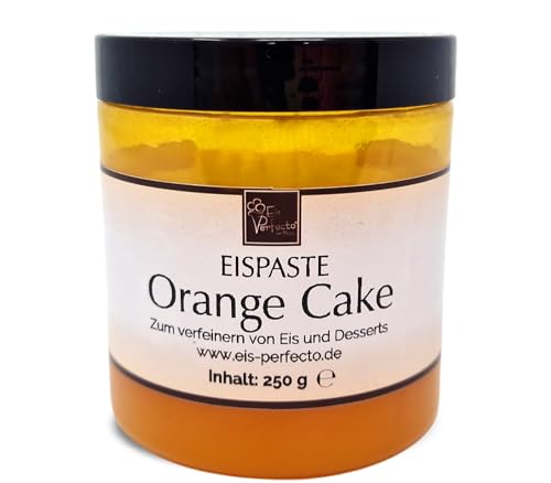 Orange Cake Eispaste │MEGA GESCHMACK │ Pimpe deine Eis, Desserts, Getränke, Tortencremes uvm. mit einem kulinarischen Geschmackshighlight auf│ Inhalt 250 g von Eis Perfecto