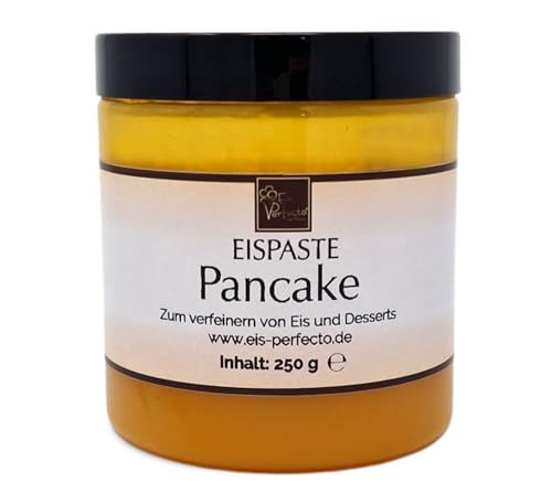 Pancake Eispaste │ MEGA GESCHMACK VON FRISCHGEBACKENEN PANCAKE │ Pimpe deine Eis, Desserts, Getränke uvm mit einer extra Portion Geschmack auf │ Inhalt 250 g von Eis Perfecto