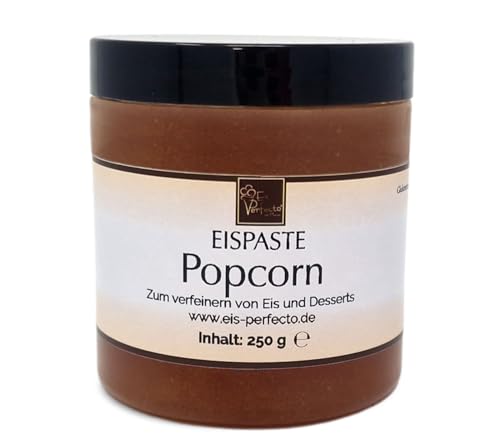 Popcorn Eispaste │ MEGA GESCHMACK │ Pimpe dein Eis uvm mit einer extra Portion Geschmack auf │ Für alle die mehr wollen als langweiliges Eis │ Inhalt 250 g von Eis Perfecto