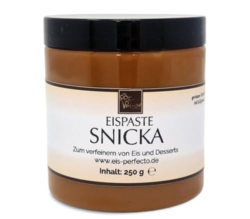 SNICKA Eispaste für selbstgemachtes aromatisches Eis │ MEGA GESCHMACK │ Pimpe deine Eis, Desserts, Getränke uvm mit einer extra Portion Geschmack auf │ Inhalt 250 g von Eis Perfecto