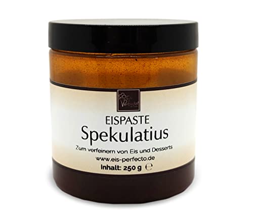 Spekulatius-Eispaste für leckeres aromatisches Eis » Auch zum Verfeinern von leckeren Desserts, Getränke, Pralinen Torten und vielem mehr » Inhalt 250 g von Eis Perfecto