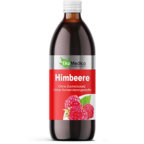 EkaMedica® Himbeere Nahrungsergänzungsmittel Himbeersaft - Natürlich Rein Saft - Ohne Zuckerzusatz Konservierungsstoffe Duftstoffe (1000 ml) von EkaMedica