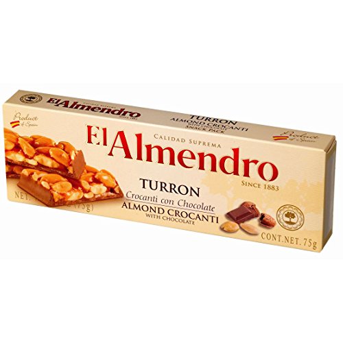 El Almendro Chocolate Almond Crocanti Turron, 75g von El Almendro