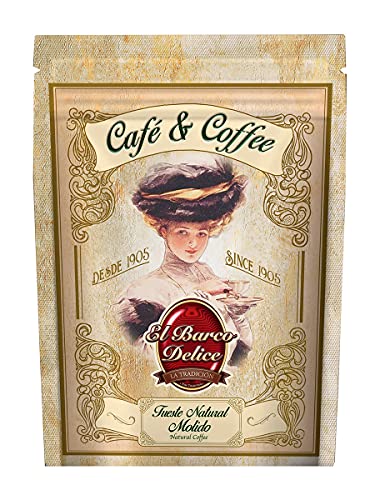 Natürlicher gerösteter gemahlener Kaffee (Reißverschlussbeutel 500 g) - El Barco Delice von El Barco Delice