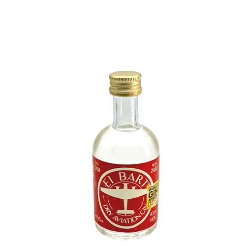 EL Bart | Dry Aviation Gin | 43,5% VOL | 50 ML - Exquisite Handcrafted Spirit mit Zitrusaromen und Historischem Erbe von El Bart