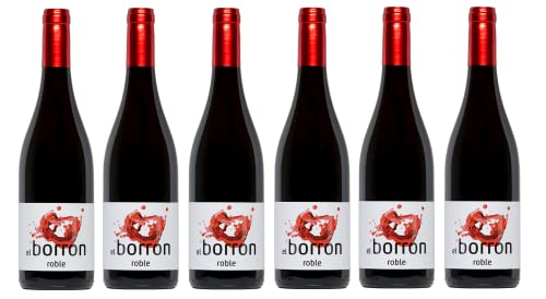 6x 0,75l - El Borrón - Roble - La Mancha D.O.P. - Spanien - Rotwein trocken von El Borrón