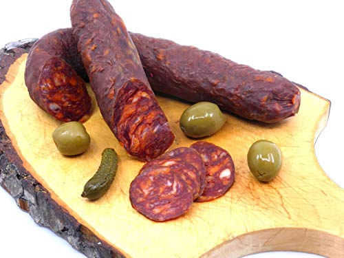 Chorizo Ibérico PATA NEGRA Herradura - Scharfe, spanische Paprikawurst 275g von El Chichero SL