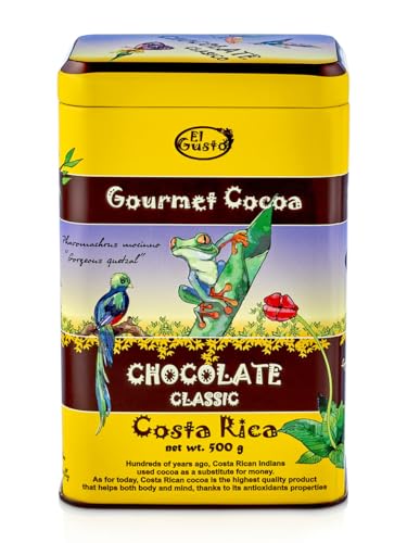 El Gusto 30% Kakaopulver | Ganz Natürliches mit Rohrzucker | Klassisches Gourmet-Kakao aus Costa Rica (500 g) von El Gusto Foods