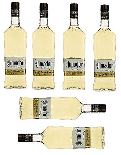 6 Flaschen Tequila el Jimador Reposado 100% Agave - 38% Vol. Zweifach destilliert/2 Monate Fassreife/Amerikanische Weißeiche Großpackung (6 x 0,7l) von El Jimador Blanco