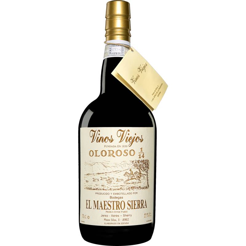 El Maestro Sierra Vinos Viejos »Oloroso 1/14«  0.75L 22% Vol. Trocken aus Spanien von El Maestro Sierra