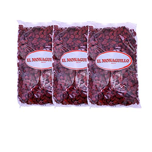 Getrocknete Preiselbeeren 3x 1kg - Cranberries - natürliche Premium Qualität - glutenfrei - ungeschwefelt - vegan - aus Kanada von El Monaguillo