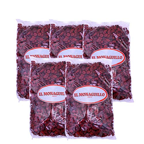 Getrocknete Preiselbeeren 5x 1kg - Cranberries - natürliche Premium Qualität - glutenfrei - ungeschwefelt - vegan - aus Kanada von El Monaguillo