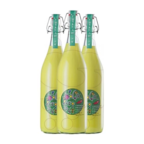 Cremelikör El Petonet Coctel Magik Rakete Flasche 1 L (Schachtel mit 3 Rakete Flasche von 1 L) von El Petonet