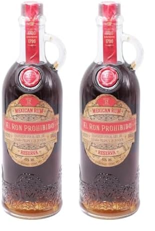 El Ron Prohibido 12 Years old Solera Rum 38% - 700 ml, 2er Pack (1 x 700 ml) von El Ron Prohibido